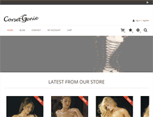 Tablet Screenshot of corsetgenie.com